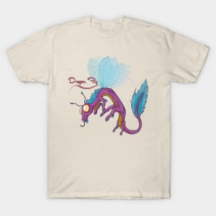 Punimals - Dragon Fly (Text) T-Shirt